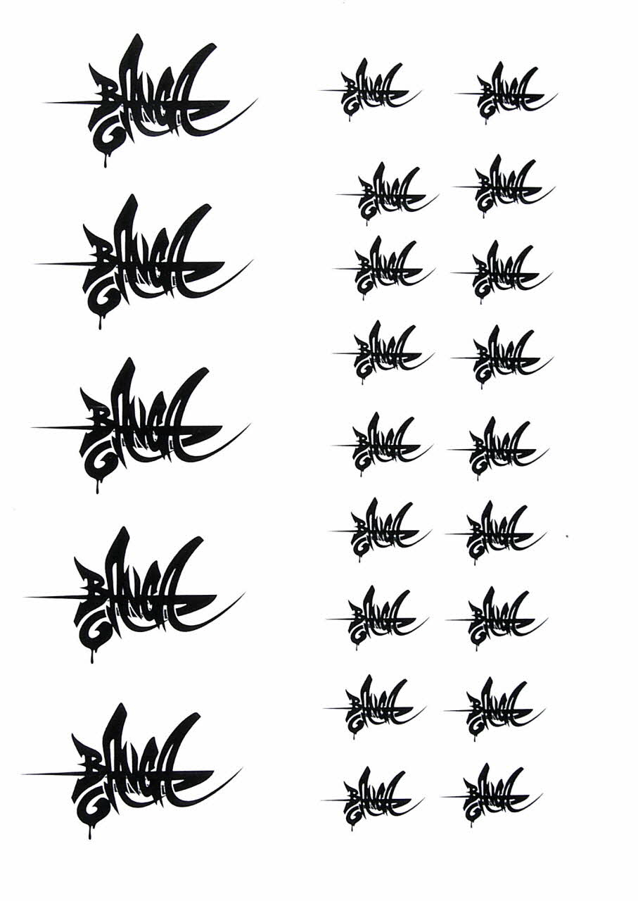 Banga TIRAGE Planche de signatures Île-de-France, France 2003 2004.147.2 Photo