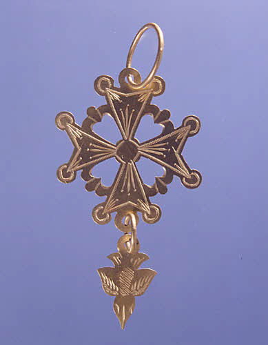 bijou CROIX PENDENTIF PROTESTANTE 1901.1.768 Photo