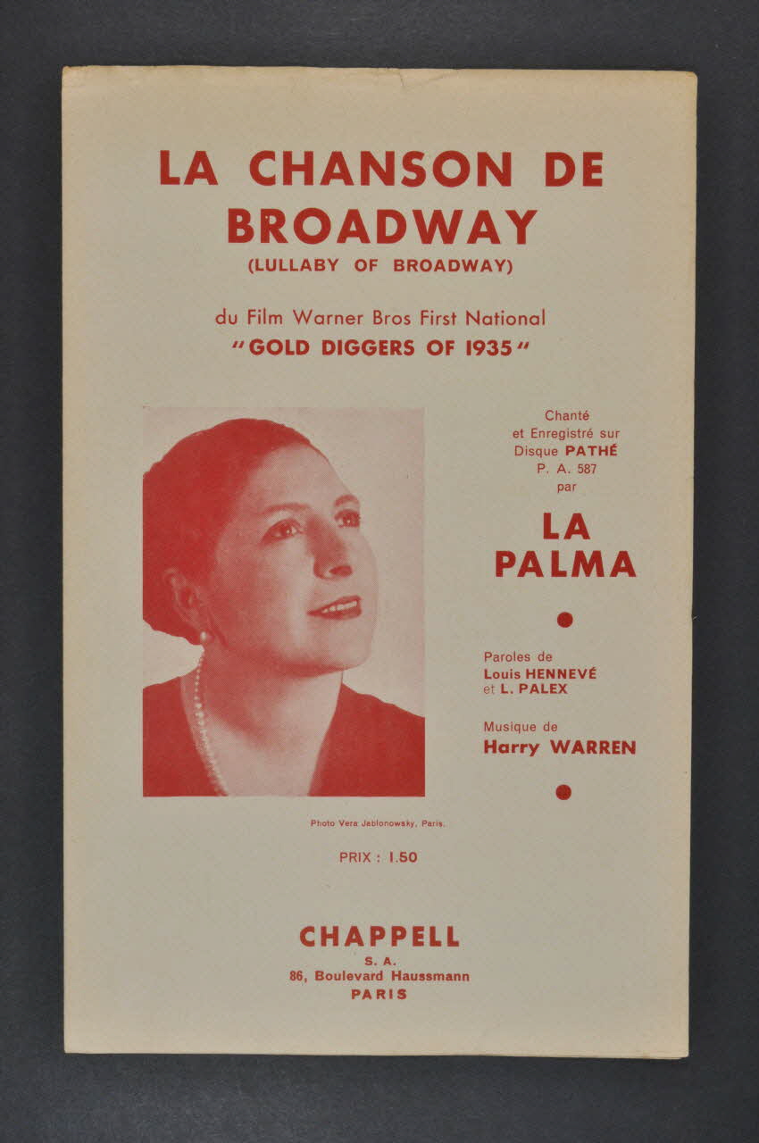 partition de musique petit format 1969.88.374 Photo Mucem