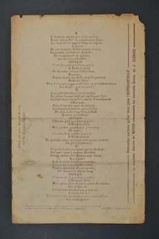 Paul Briollet ; Léo Lelièvre ; W.J. Paans ; Feldman chanson petit format 1906 1971.33.159 Photo Mucem
