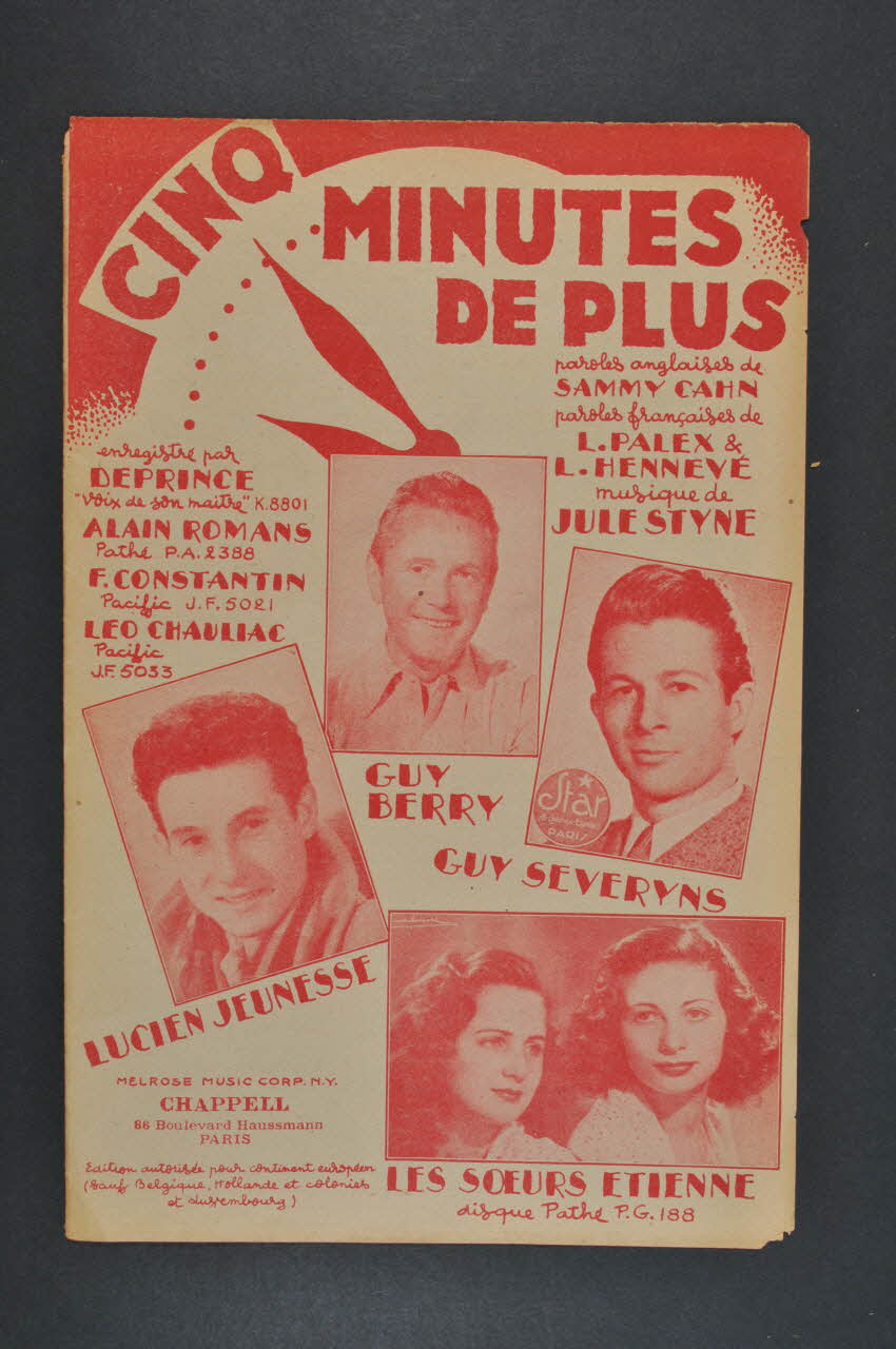 partition de musique petit format 1969.88.385 Photo Mucem