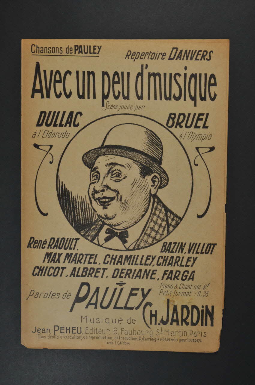 chanson petit format 1971.33.176 Photo Mucem