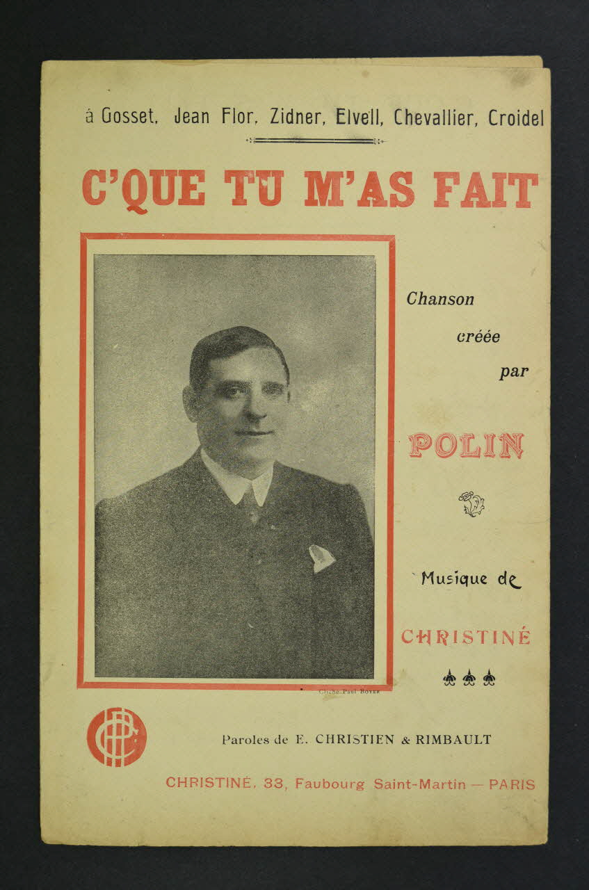 chanson petit format 1971.33.183 Photo Mucem