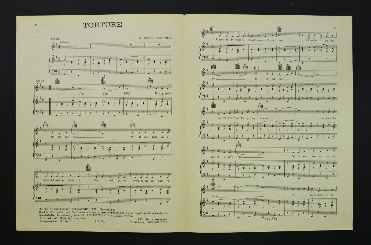 chanson petit format 1969.88.394 Photo Mucem