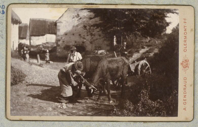 Alfred Gendraud photographie Album n°1 du Musée d'ethnographie du Trocadéro Auvergne, France 1875-1899 Ph.1944.41.66 Photo