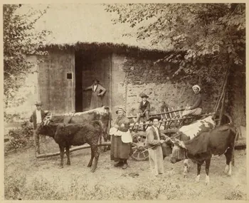 Alfred Gendraud photographie Album n°1 du Musée d'ethnographie du Trocadéro Auvergne, France 1875-1899 Ph.1944.41.9  Photo Mucem/Gendraud, Alfred