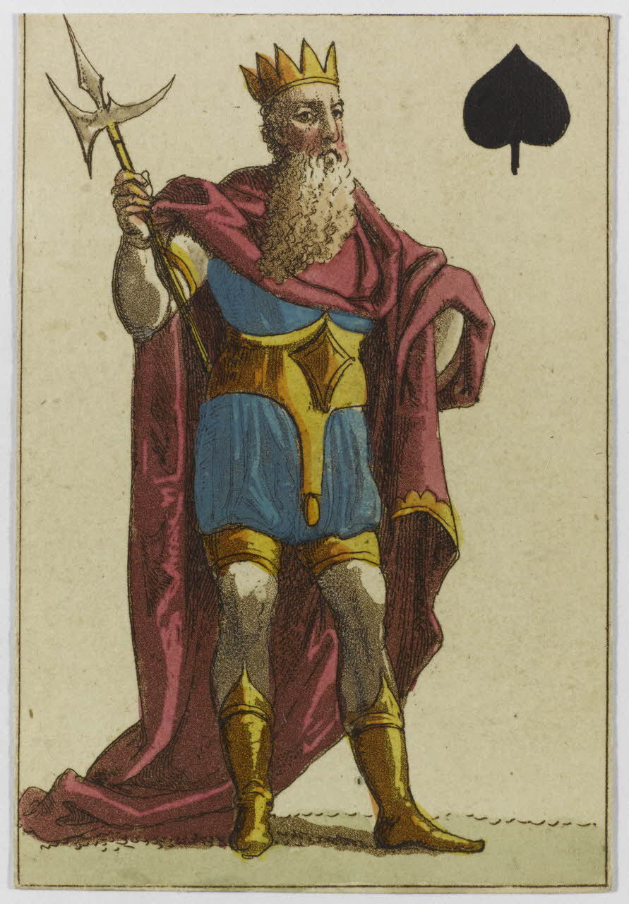 jeu de cartes Roi de pique d'un jeu de cartes transformées 1970.141.110.37 Photo RMN-Grand Palais (Mucem)