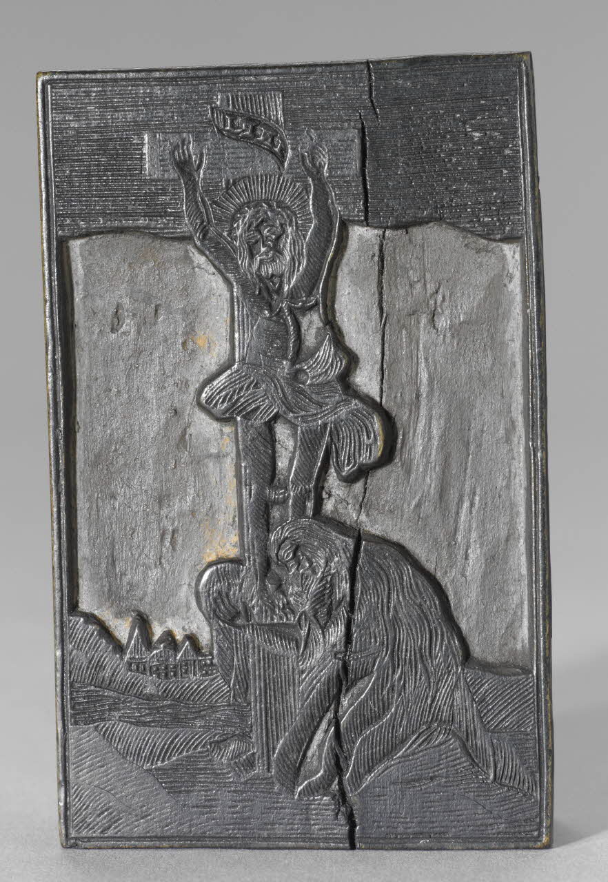 bois d'impression Crucfixion 1939.52.1 Photo RMN-Grand Palais (Mucem)