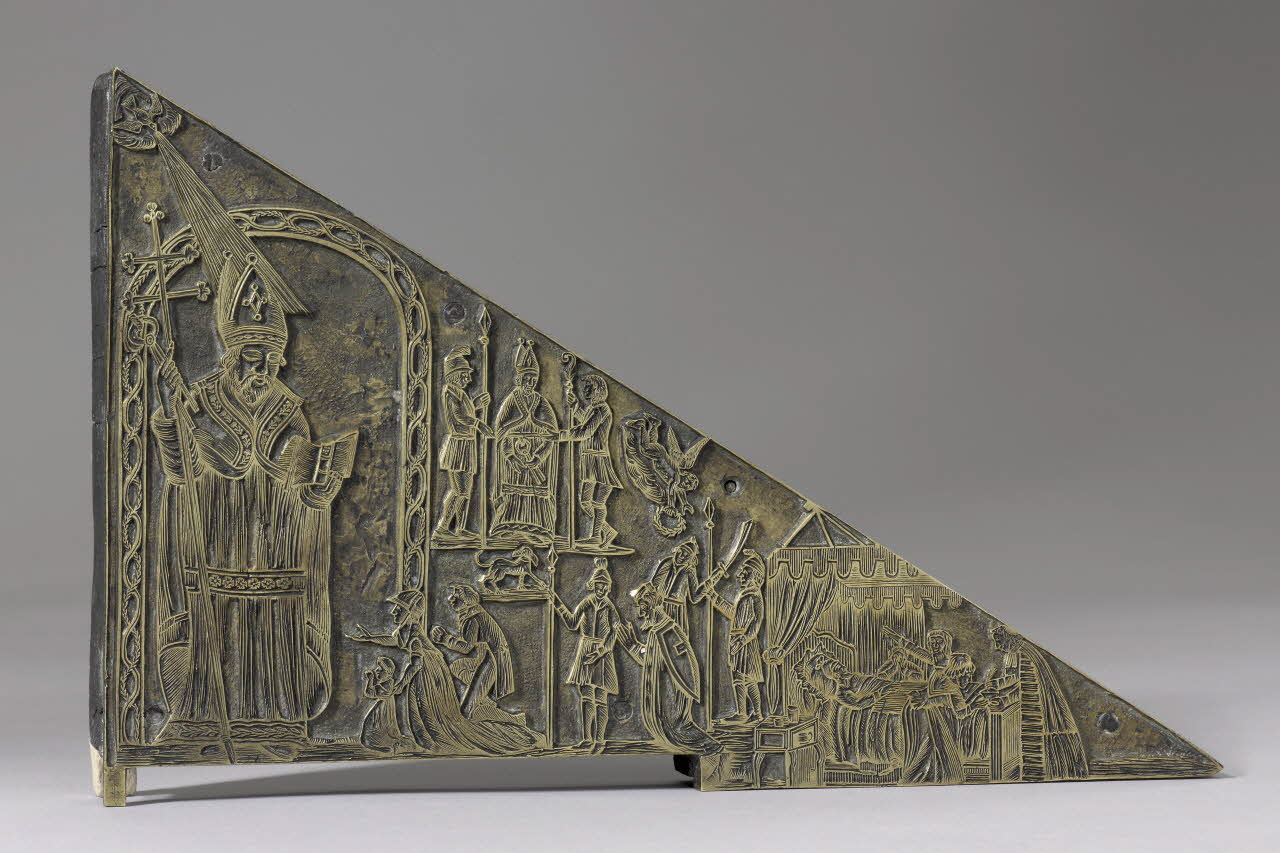 cuivre d'imagerie Saint Liévin patron des malades 1959.127.1 Photo RMN-Grand Palais (Mucem)