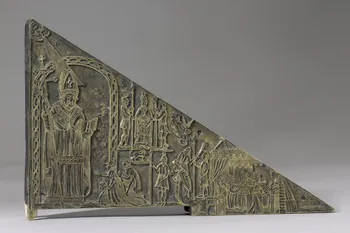 cuivre d'imagerie Saint Liévin patron des malades 1959.127.1 Photo RMN-Grand Palais (Mucem)