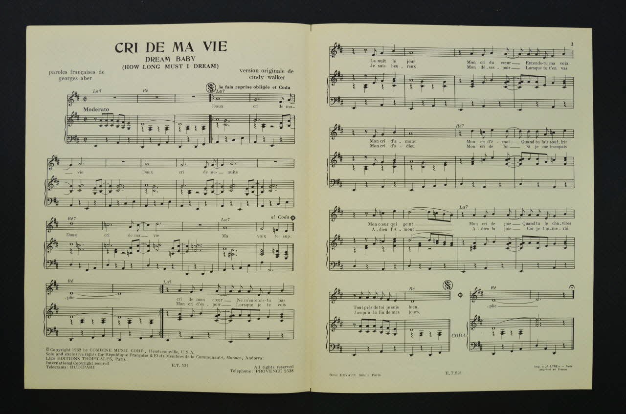 chanson petit format 1969.88.402 Photo Mucem