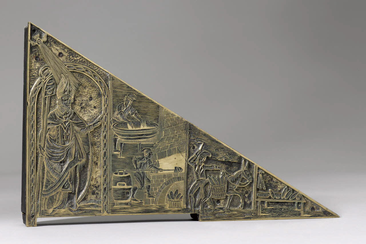 cuivre d'imagerie Saint Honoré patron des Boulangers 1959.127.5 Photo RMN-Grand Palais (Mucem)