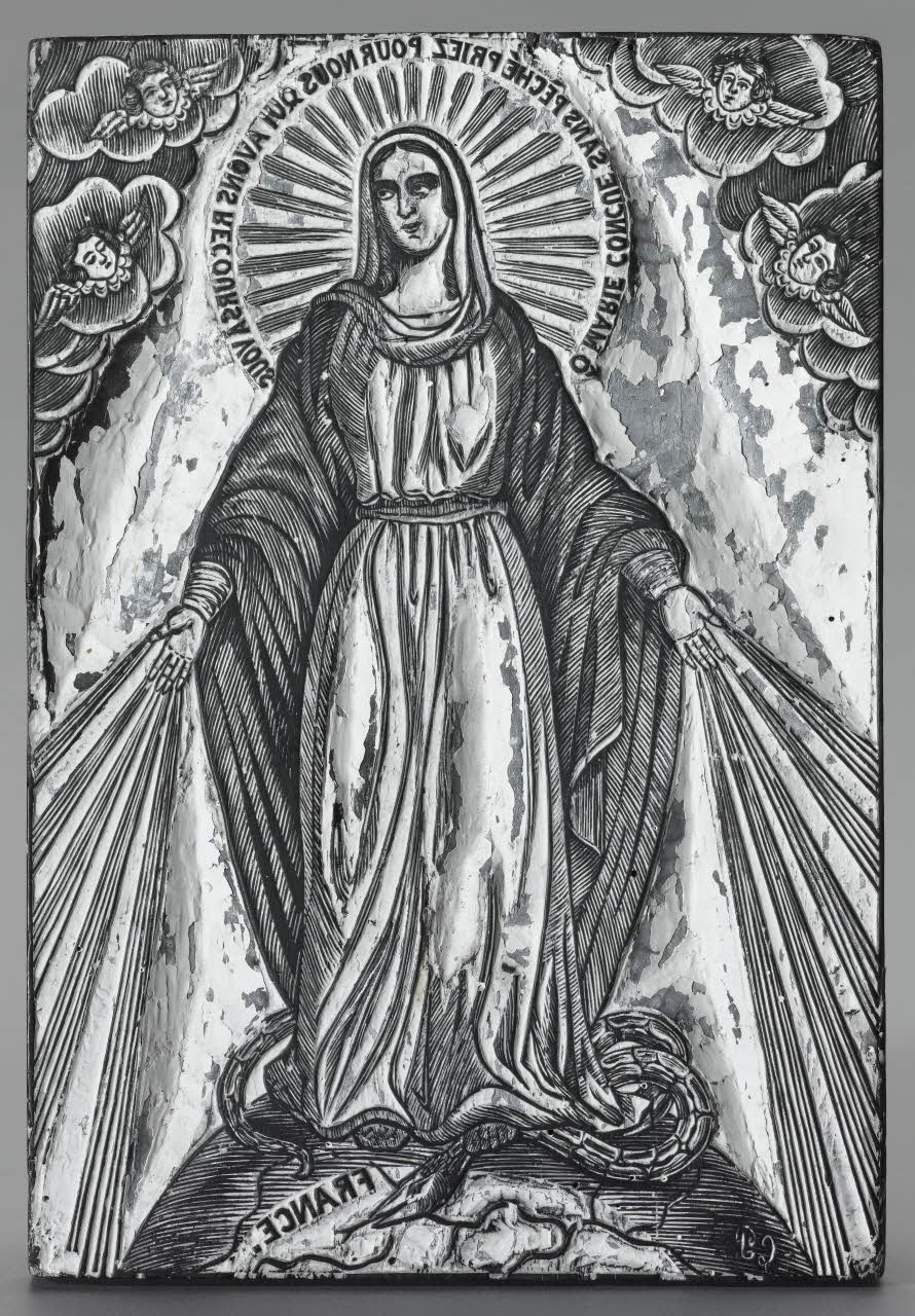 bois d'impression Immaculée conception 1990.26.10 Photo RMN-Grand Palais (Mucem)