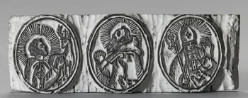 bois d'impression Saint Hubert, Saint antoine, Saint Nicolas 1990.26.17 Photo RMN-Grand Palais (Mucem)