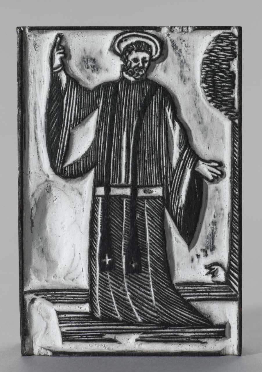 bois d'impression Saint ecclésiastique prêchant 1990.26.22 Photo RMN-Grand Palais (Mucem)