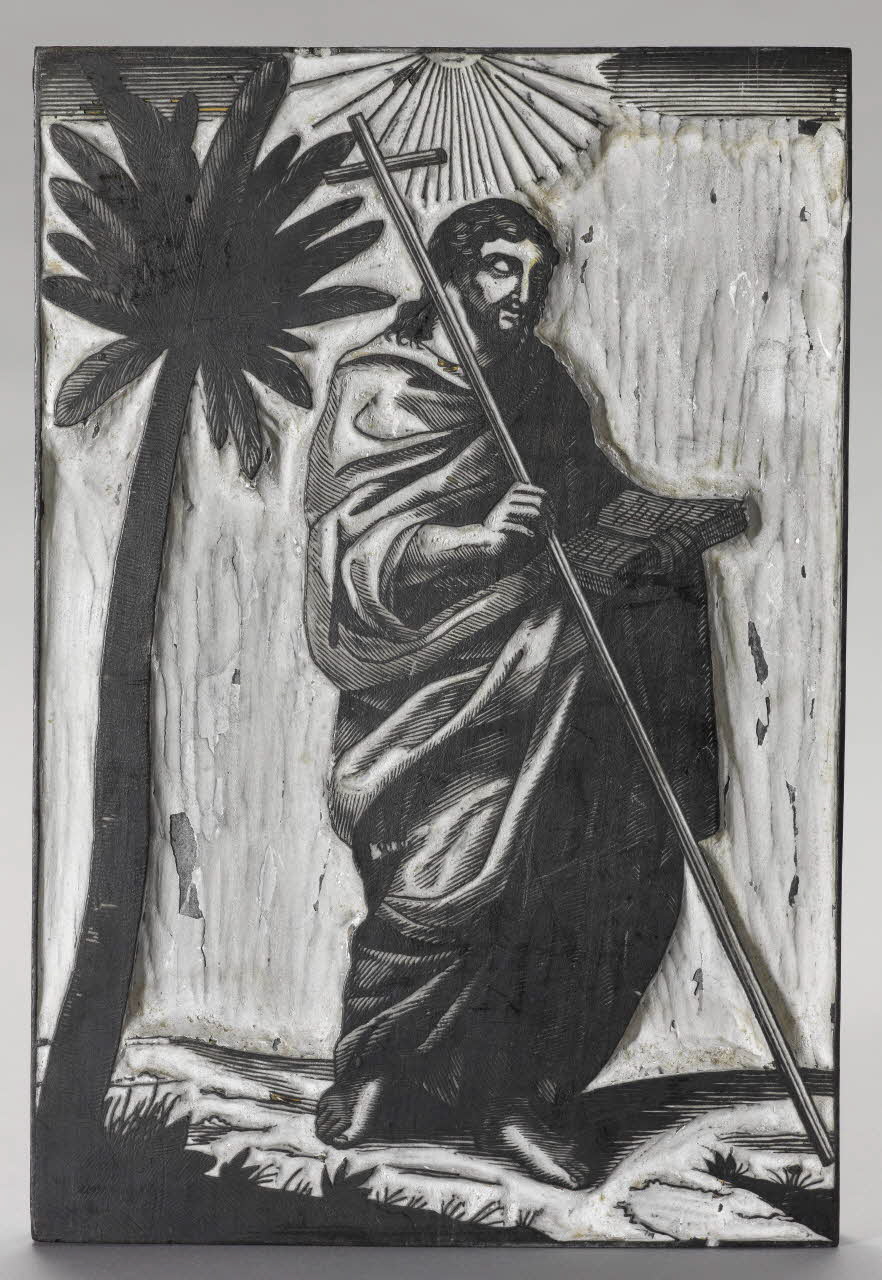 bois d'impression Saint Philippe 1990.26.29 Photo RMN-Grand Palais (Mucem)