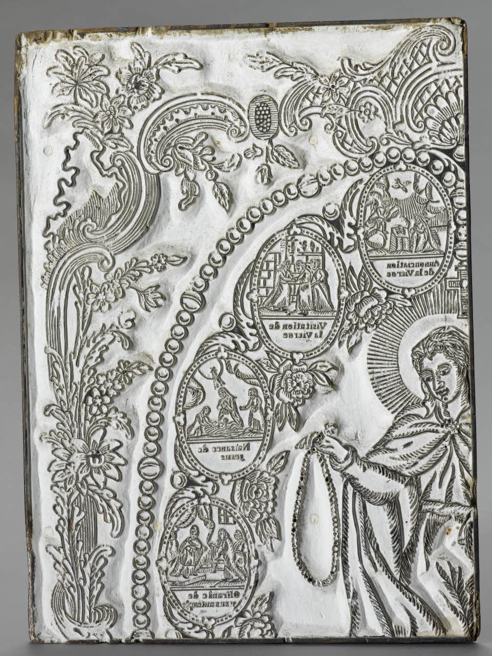 bois d'impression la Vierge au rosaire 1990.26.3 Photo RMN-Grand Palais (Mucem)