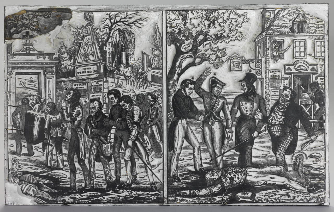 bois d'impression Crédit est mort 1990.26.33 Photo RMN-Grand Palais (Mucem)