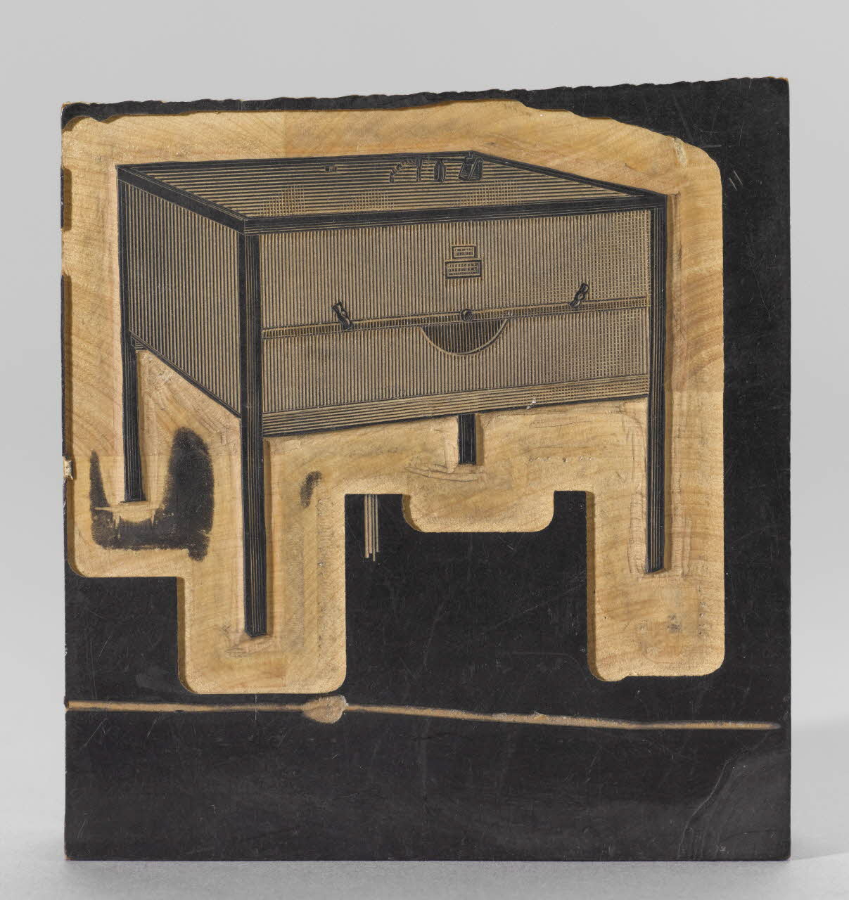 bois d'impression Meuble 1970.123.18 Photo RMN-Grand Palais (Mucem)