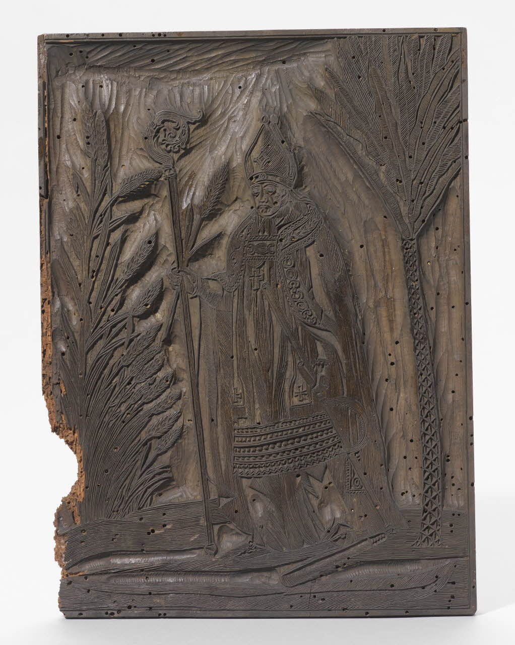 bois d'impression Saint Isidore, patron des laboureurs 1985.4.25 Photo RMN-Grand Palais (Mucem)