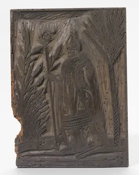 bois d'impression Saint Isidore, patron des laboureurs 1985.4.25 Photo RMN-Grand Palais (Mucem)