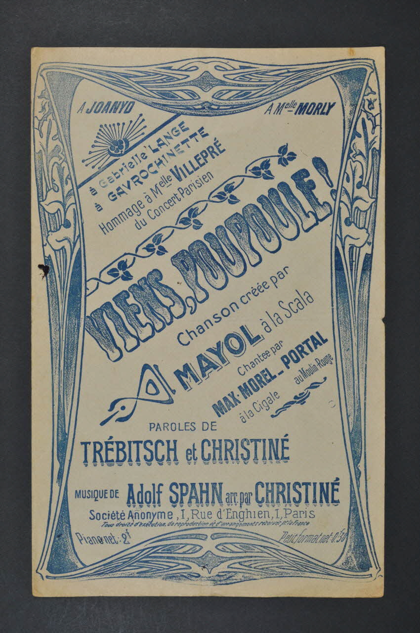 chanson petit format 1971.33.209 Photo Mucem