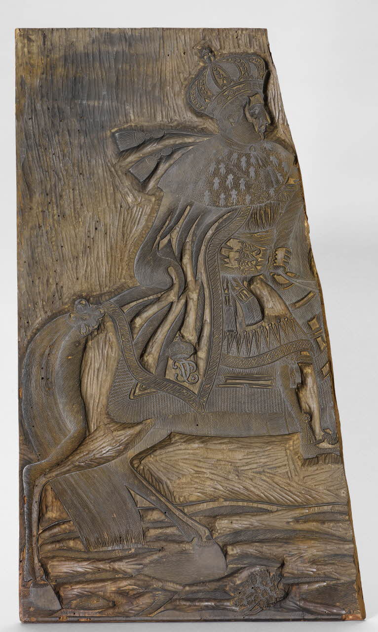 bois d'impression Charles Felix, Roi de Sardaigne, duc de Piemont, de Savoie et de Gênes 1985.4.38 Photo RMN-Grand Palais (Mucem)