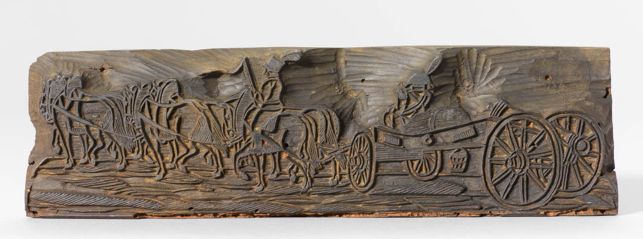 bois d'impression Canonniers à leurs pièces n° 82 1985.4.52 Photo RMN-Grand Palais (Mucem)