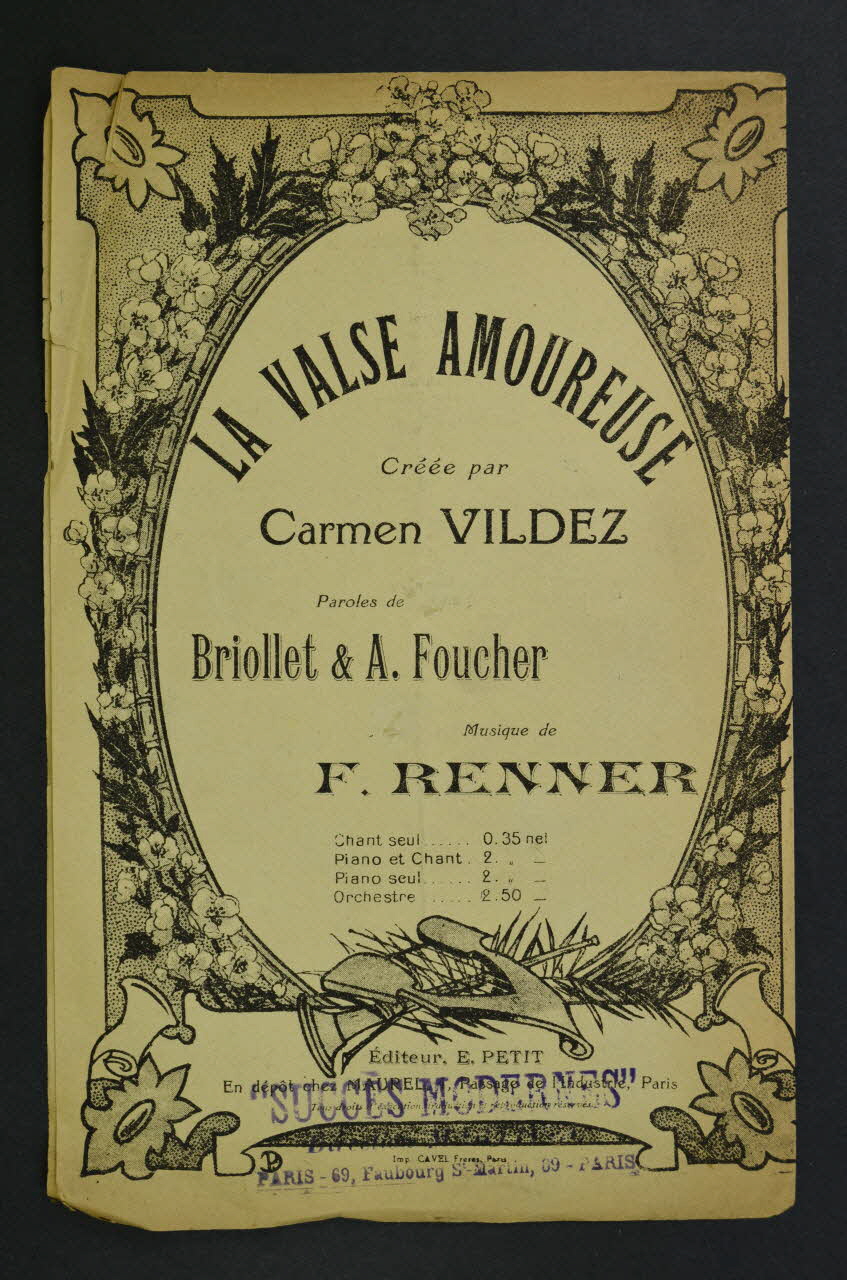 chanson petit format 1971.33.210 Photo Mucem