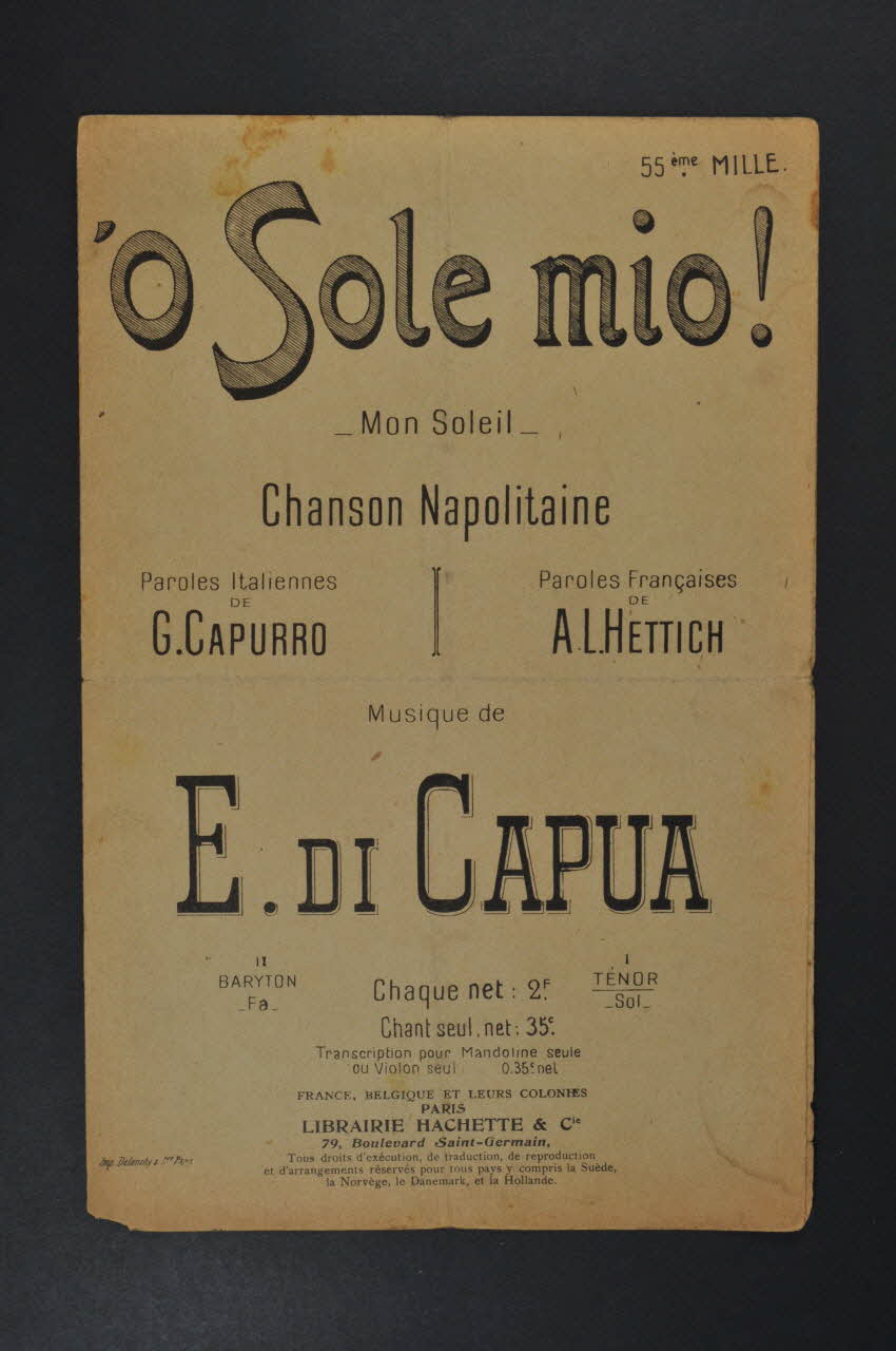 chanson petit format 1971.33.223 Photo Mucem