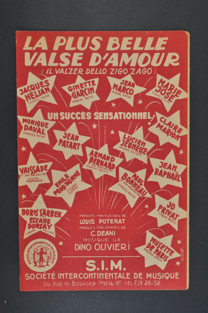 chanson petit format 1971.33.247 Photo Mucem