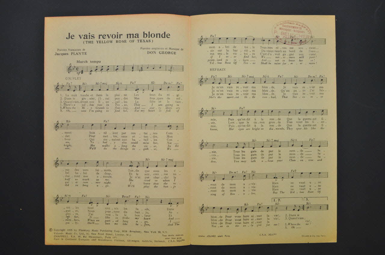 chanson petit format 1971.33.249 Photo Mucem
