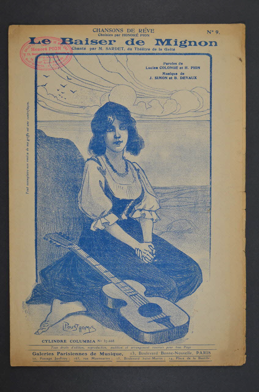 chanson petit format 1971.33.26 Photo Mucem