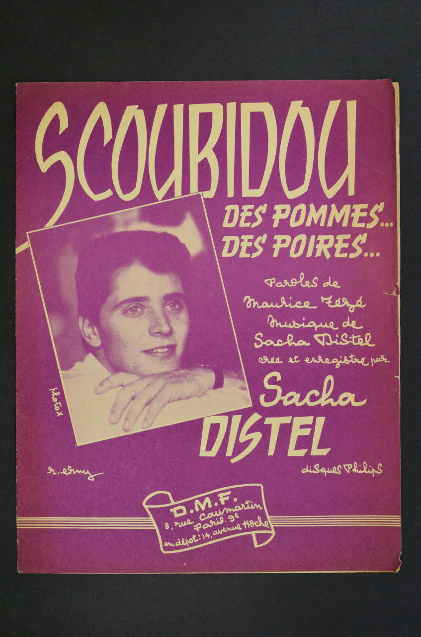 Maurice Tézé ; Sacha Distel ; D.M.F chanson petit format 1959 1971.33.263 Photo Mucem