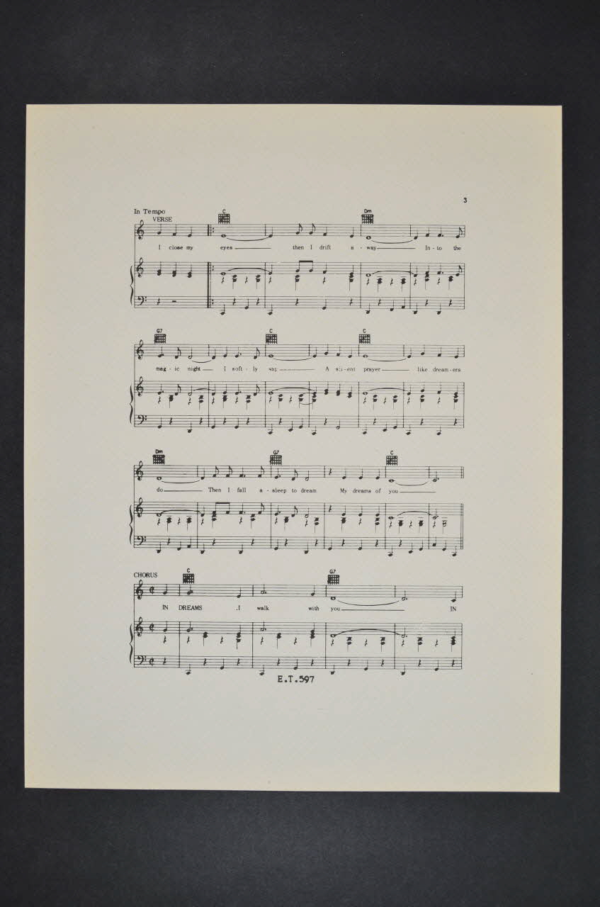 partition de musique petit format 1969.88.436 Photo Mucem