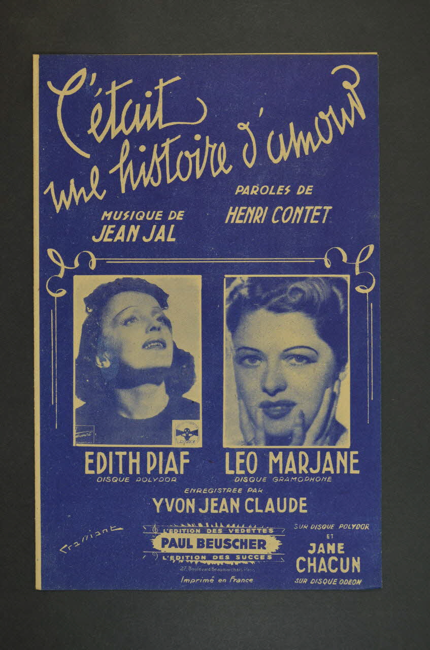 chanson petit format 1969.88.45 Photo Mucem