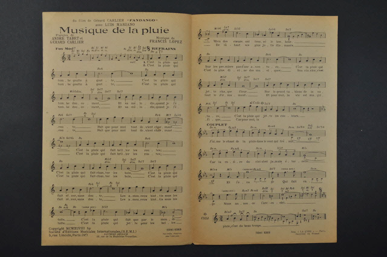 chanson petit format 1971.33.288 Photo Mucem