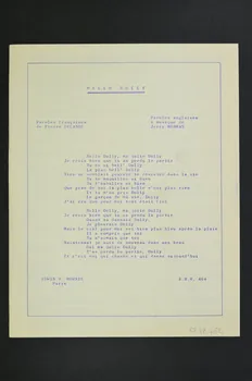 chanson petit format 1969.88.462 Photo Mucem