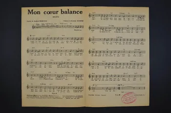 Louis Gasté ; André Hornez ; Line Renaud ; Micro, Editions; chanson petit format 1949 1971.33.300 Photo Mucem
