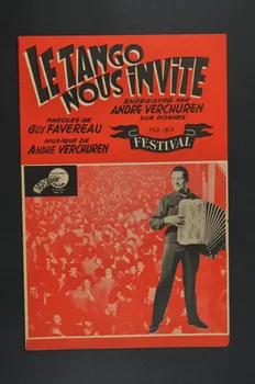 André Verchuren ; Guy Favereau chanson petit format 1958 1971.33.309 Photo Mucem
