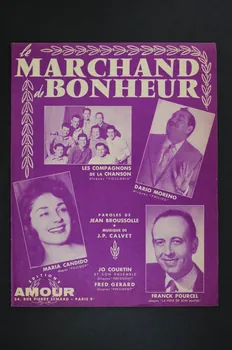 Jean-Pierre Calvet ; J Broussolle ; Amour chanson petit format 1959 1971.33.313  Photo Mucem