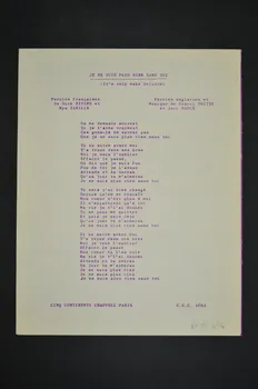 partition de musique petit format 1969.88.494 Photo Mucem