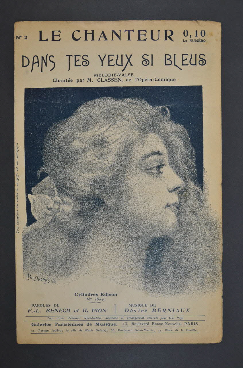 chanson petit format 1971.33.35 Photo Mucem