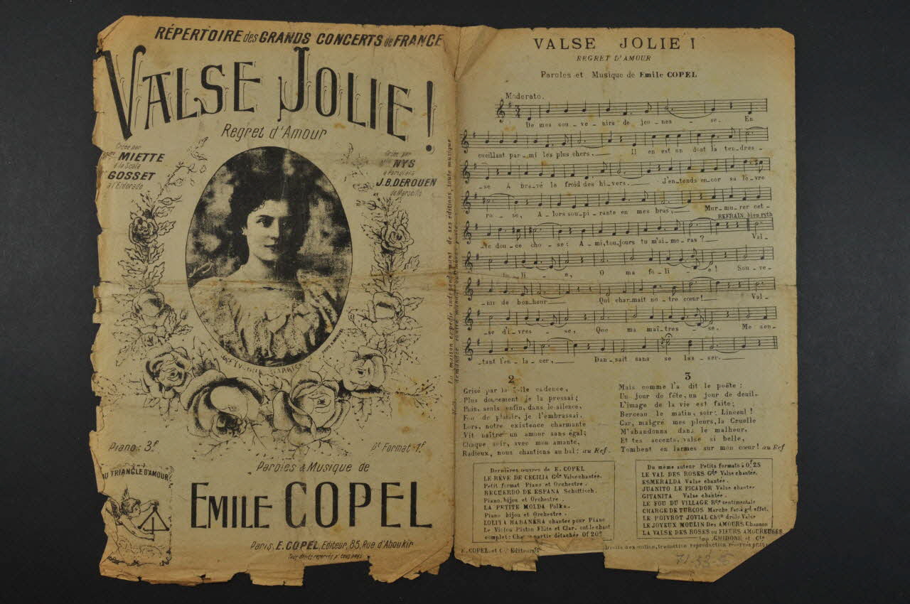 chanson petit format 1971.33.36 Photo Mucem