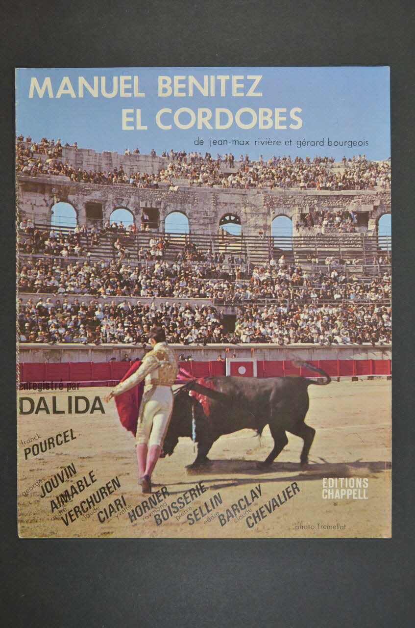 Jean-Max Rivière ; Gérard Bourgeois ; Dalida ; Chappell S.A.; chanson petit format 1965 1969.88.534 Photo Mucem