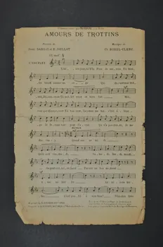 Henri Darsay ; Eugène Joullot ; Charles Borel-Clerc ; Félix Mayol ; Ricordi Et Cie; chanson petit format 1906 1971.33.416 Photo Mucem