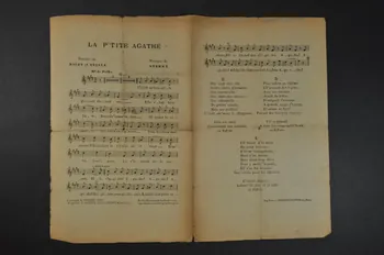 Stollé ; Haldy ; Sterny chanson petit format Paris 10ème 1913 1971.33.421  Photo Mucem