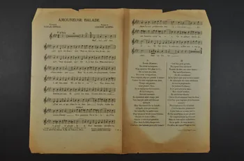 Gitral ; Xam ; Vincent Scotto chanson petit format 1912 1971.33.425 Photo Mucem