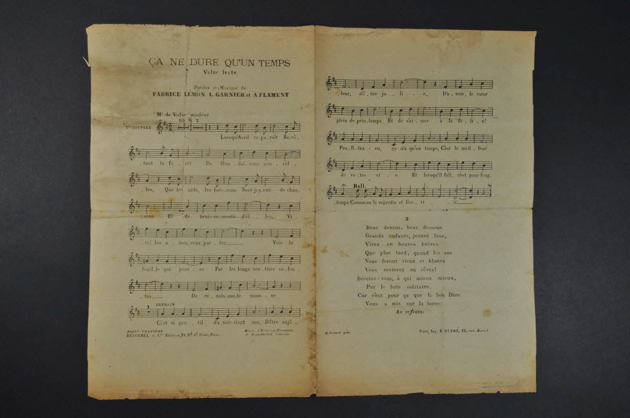 chanson petit format 1971.33.426 Photo Mucem