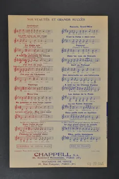 partition de musique petit format 1969.88.545 Photo Mucem